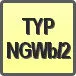 Piktogram - Typ: NGWb/2